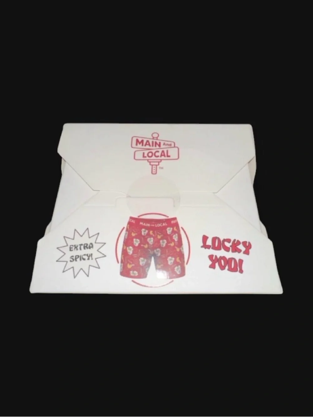 Lucky Fortune Boxers - White & Red - Men's Boxer Briefs